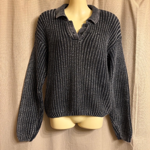 Vintage Pullover Black Acid Knit Sweater Women's M - Picture 1 of 12